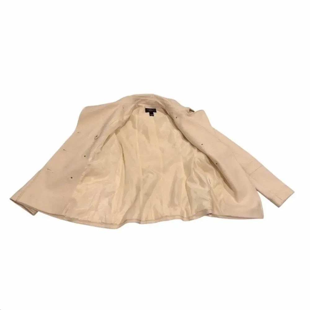 Victoria's Secret Winter White Double-Breasted Wool Peacoat